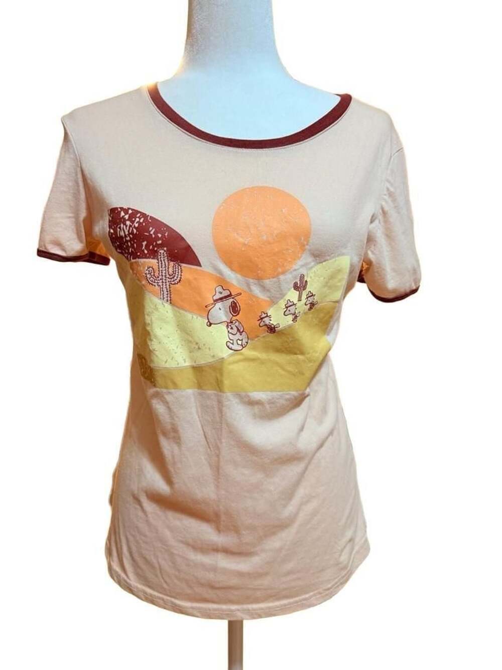 Peanuts Snoopy Desert Ringer T-Shirt